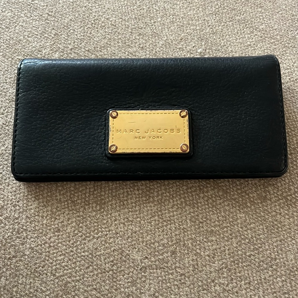 Black leather Mark Jacobs Wallet